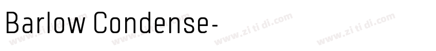 Barlow Condense字体转换